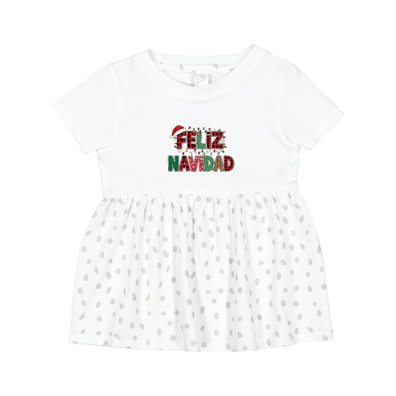 Inktastic Feliz Navidad Girls Baby Dress