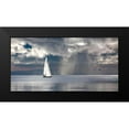 thumbnail image 2 of Pangea Images 14x9 Black Modern Framed Museum Art Print Titled - Sailing on a Silver Sea, 2 of 5