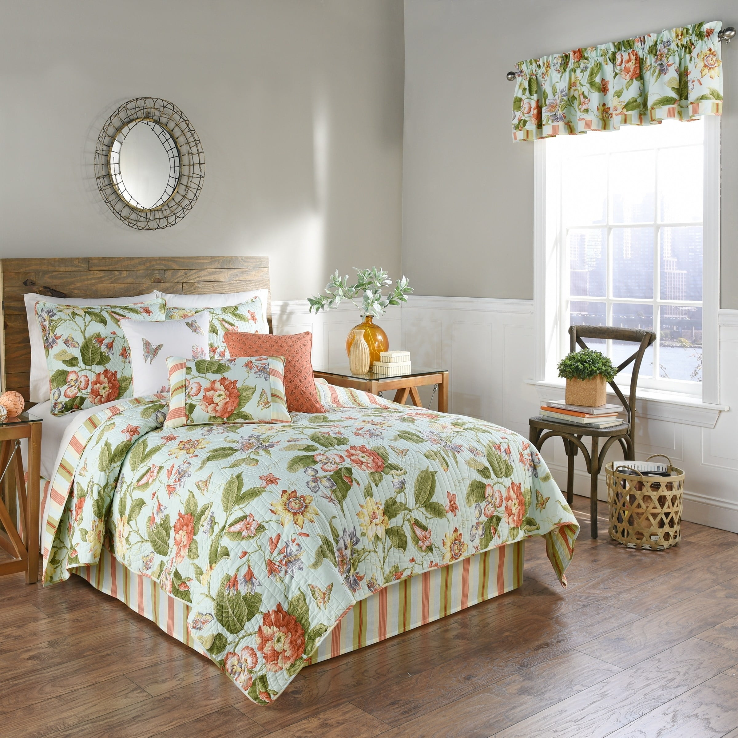 Waverly Laurel Springs Opal Reversible Quilt Collection Full - Queen 4