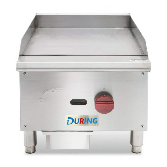 DURING D-GGR16 16" Commercial Countertop Gas Griddle - 1 Burner, 30,000 BTU