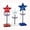 Multicolor B, variant on Wooden Five-pointed Star Tabletop Ornament, Handcrafted Patriotic Standing Decor, Rustic Art Centerpiece for Independence Day Festival, Living Room and Party Table Decoration