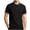 #Black, variant on Fanshiluo Men's Collared Short Sleeve Polo Shirt, Casual Contrast Striped Collared Top,Size:L,Big and Tall Men