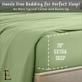 thumbnail image 3 of PRATYUX Split Cal-King 5-PC Sheet Set - 600-TC 100% Egyptian Cotton, 20" Deep Pockets - Sage, 3 of 7