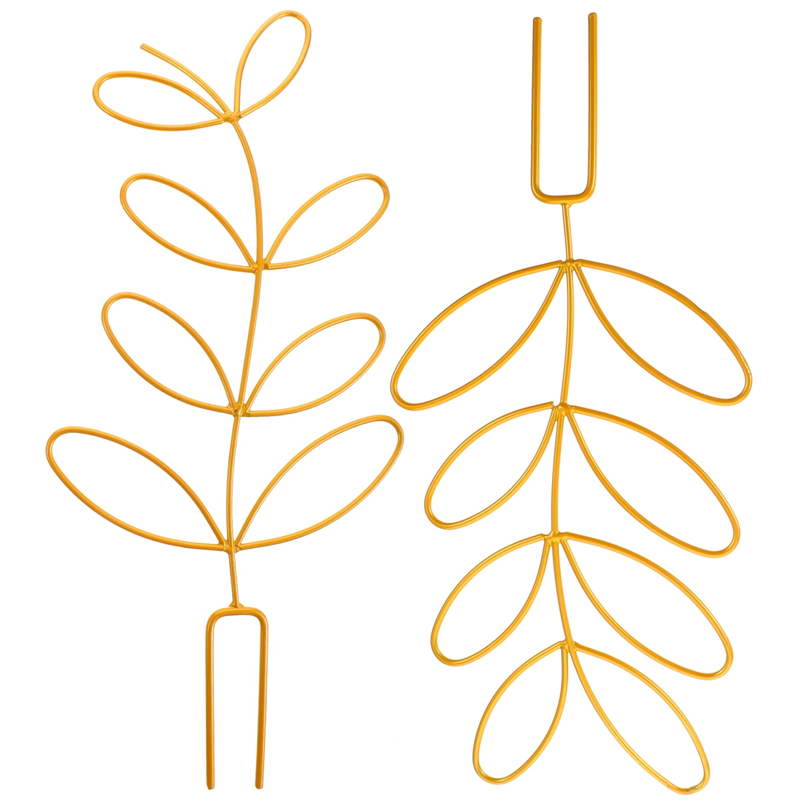 WRISTBIQUE 8Pcs Plant Climbing Stand Green Support Racks for Garden Use Outdoor Gardening Golden