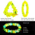 thumbnail image 1 of Leis hawaianos Led para decoración de fiesta, Leis de flores de arcoíris iluminados para fiesta Luau, collar de Lei hawaiano de Navidad, 1 of 4