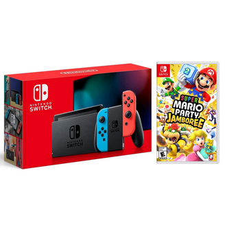 Nintendo Switch™ with Neon Blue & Neon Red Joy-Con with Mariokart