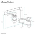 thumbnail image 3 of Avallon 8 in. Widespread, Sleek Handle, Bathroom Faucet in Matte White, 3 of 10