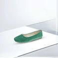 thumbnail image 4 of Womens Shoes Women Girls Solid Big Size Slip On Flat Shallow Comfort Casual Single Shoesgreenus Size 6, 4 of 4