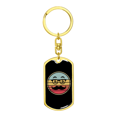 thumbnail image 4 of Bitcoin Dollar Glasses Crypto Stainless Steel or 18k Gold Premium Swivel Dog Tag Keychain, 4 of 16