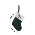 thumbnail image 3 of JeashCHAT Christmas Stockings Personalized 26 Initial Letter Knitted Christmas Stockings Christmas Tree Fireplace Hanging Monogram Xmas Stockings for Kids, Family Holiday Party Decoration, 3 of 5