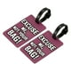 thumbnail image 1 of Equipaje Etiqueta, PVC Identificador Tarjeta Soporte Etiqueta, Disculpe Yo, No Tu Bolsa  Etiqueta con Ajustable Correa para Equipaje Maleta Púrpura Paquete de 2, 1 of 5