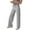 Light Gray, variant on JoliSweat No Front Seam High Waisted Wide Leg Yoga Pants for Women with Side Pockets Lounge Buttery Soft