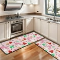 thumbnail image 3 of Kitchen Rugs Sets Of 2,Pink Mushroom Cartoon Light Pattern Anti Fatigue Kitchen Mat Rugs Non Slip Washable,Decorative Kitchen Floor Mats for Kitchen,Sink,Laundry,17"x47"+17"x47", 3 of 5