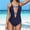 Navy, variant on Womens One-Piece Swimsuits 1 Piece Swimwear Sexy Mesh Swimsuit Push Up High Waisted Bathing Suit Training Swimwear Bathing Sport Control Swimsuit Swimwear Holiday Wear