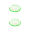thumbnail image 4 of Cubierta antipulverización de alimentos Toystoory profesional con mango tapa resistente al calor verde 2piezas, 4 of 6