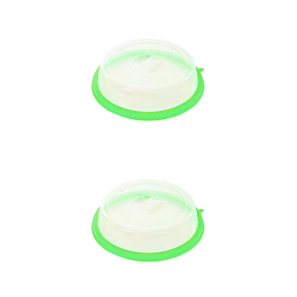 Ounissouiy Gran oferta, 1 pieza, cubierta de comida para horno, cuenco de plástico para microondas, tapa para salpicaduras, Protector de calefacción verde 2piezas Ounissouiy CBP038736