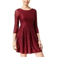 thumbnail image 1 of Bee Darlin Robe en Dentelle pour Femmes, Rouge, Juniors, 7/8, 1 of 1