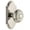 Silver, variant on Grandeur Arcwin_Psg_234 Arc Solid Brass Passage Door Knob Set - Nickel