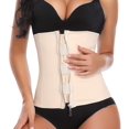 thumbnail image 1 of VASLANDA Women's Zipper&Hook Hourglass Latex Underbust Corset Waist Training Body Shaper, 1 of 7