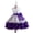 Purple, variant on Kids Toddler Flower Girls Wedding Tulle Dresses 3-10T Baby Maxi High Low Gown Dance Tulle Tutu Princess Dress