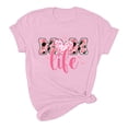 thumbnail image 4 of Meichang T-Shirts Maman pour Femmes Drôles comme une Maman T-Shirts Graphiques Manches Courtes Col Rond Blouses Coupe Ample Décontractée Été Hauts Rose L, 4 of 6