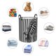 thumbnail image 4 of Fotbe Optical Zebra Illusion Cesto de Ropa con Asas, Cesto Impermeable de Gran Capacidad, Bolsa de Lavado para Dormitorio, Cesto de Ropa con Ruedas y Asas-Small, 4 of 6