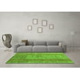 thumbnail image 3 of Ahgly Company Indoor Round Abstract Green Modern Area Rugs, 7' Round, 3 of 4