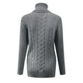 thumbnail image 2 of Vedolay Sweaters for Women Trendy Womens Casual Crew Neck Long Sleeve Pullover Knit Sweaters Jumper Tops,Gray XL, 2 of 4