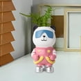 thumbnail image 3 of Figura de astronauta panda, escultura animal para decoración de sala de estar, figura decorativa Rosado, 3 of 7