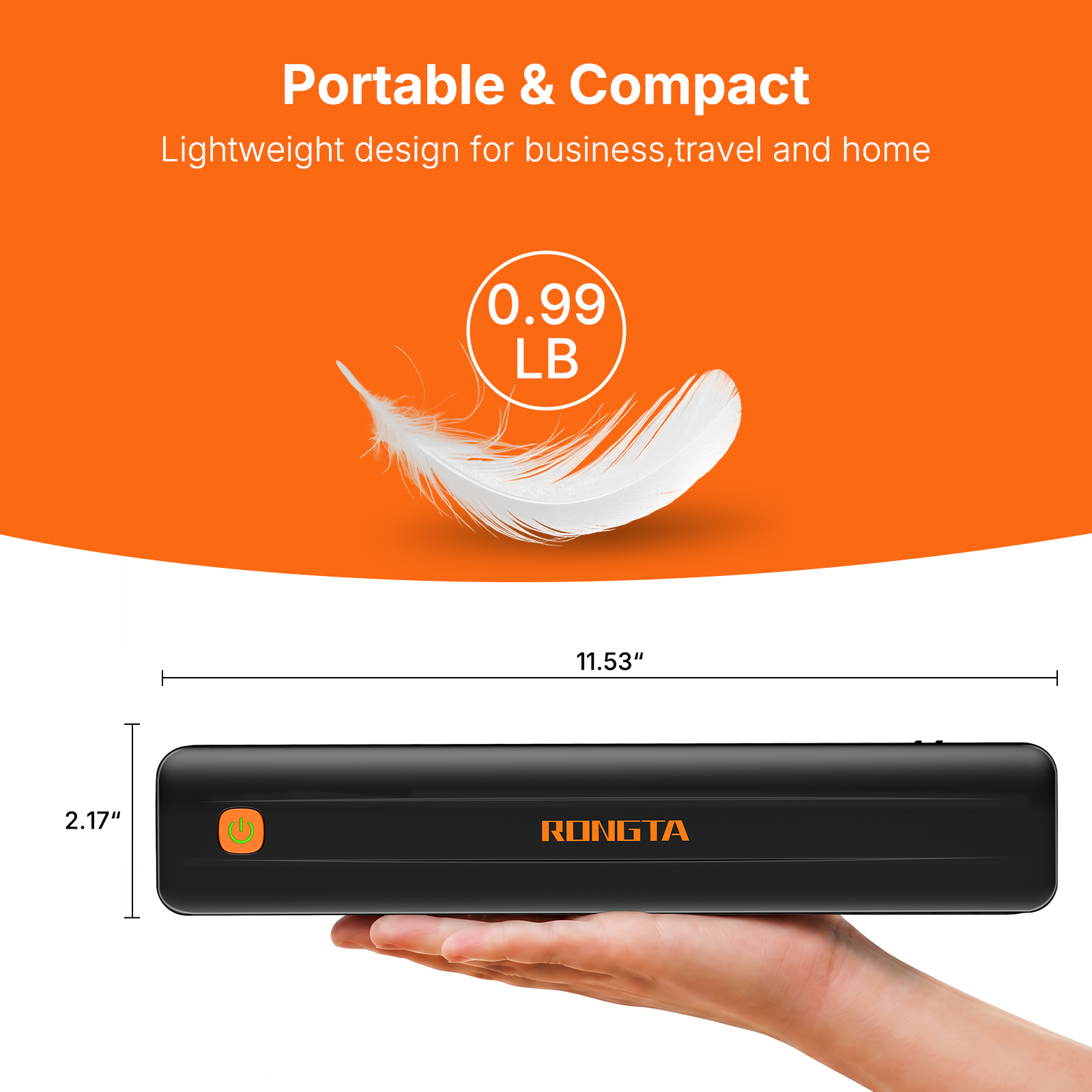 Rongta F11A Portable Thermal Printer, Wireless Bluetooth photo 6