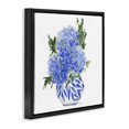 thumbnail image 2 of Stupell Industries Farmhouse Blue Hydrangeas in Leaf Vase Black Floating Frame Canvas Art, 18 x 18, by Lucille Price, 2 of 7