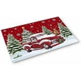 Christmas Indoor Doormat Front Door Mat Red Snowman Snowflake Xmas Tree