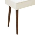 thumbnail image 3 of Home Fare Mini-bureau Moderne du Milieu du Siècle en Blanc Cassé, 3 of 8