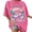 Hot Pink, variant on Beach Oversized Graphic Tees for Women Vintage Adventure Short Sleeve Shirts Baggy Summer Vacation Tops Beige L