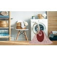 thumbnail image 2 of Ahgly Company Machine Washable Indoor Round Transitional Grapefruit Red Area Rugs, 4' Round, 2 of 7