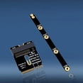 thumbnail image 2 of 2X Adaptador PCIE 4.0 M.2 NVME Instalación del Adaptador PCIE SSD para Tarjeta Elevadora SSD NVME M2 2230 2242 2260 2280, 2 of 5
