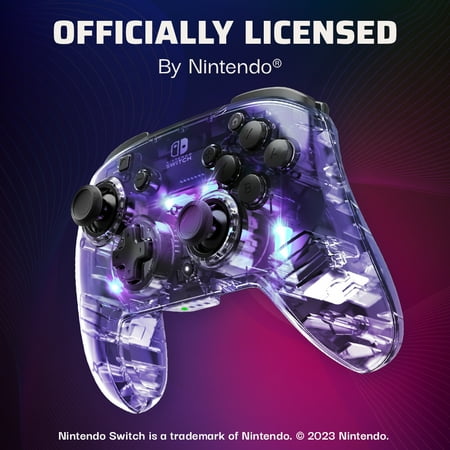 PDP - Afterglow Wired Controller - Xbox Series X|S, Xbox One, & Windows 10 - Transparent