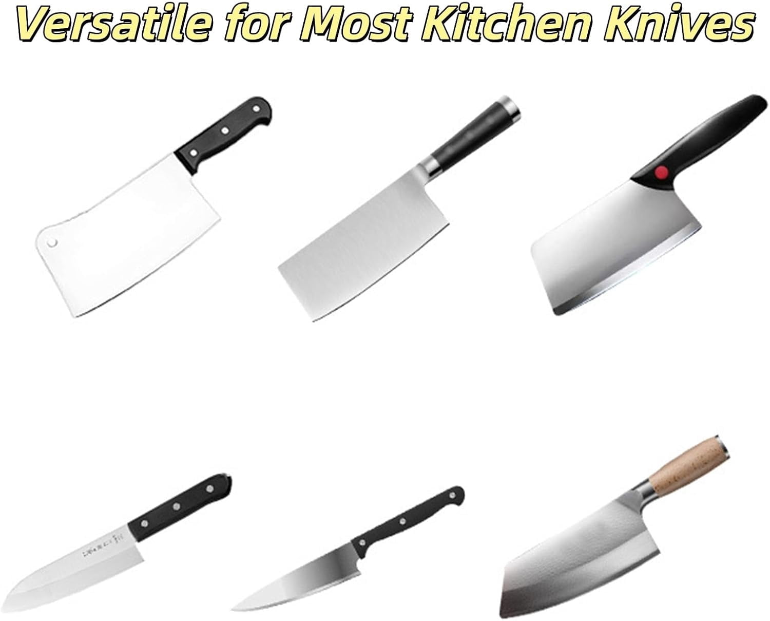 2026 New Automatic Kitchen Knife Sharpener, Upgraded USB Rechargeable Cordless Electric Knife Sharpener, Sharpening System with Diamond Grinding Wheel & Strong Suction Base