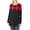 Black, variant on Womens Plaid Colorblock Long Sleeve Shirt