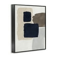 thumbnail image 4 of Stupell Industries Navy Blocked Shapes Abstract Painting Black Framed Art Print Wall Art, 24 x 30, 4 of 10