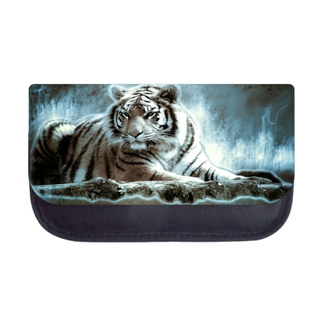 Pencil Case Animal Tiger Bengal Pencil Pouch 2 Pocket Pencil Case Organizer Pencil Bag Black