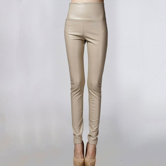 Pxiakgy Women Metallic Stretch Faux Leather Legging Pants High Waist Stretch Leggings Full Length Leggings Tights Costume Pants Sports Fitness Pants High Bomb Dry Run Yoga Pants Tights Sensation Crop