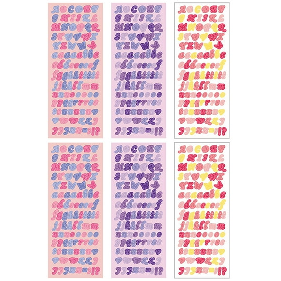 Planner Stickers Letter Butterfly - 6 Sheets Journal Stickers Scrapbook Stickers