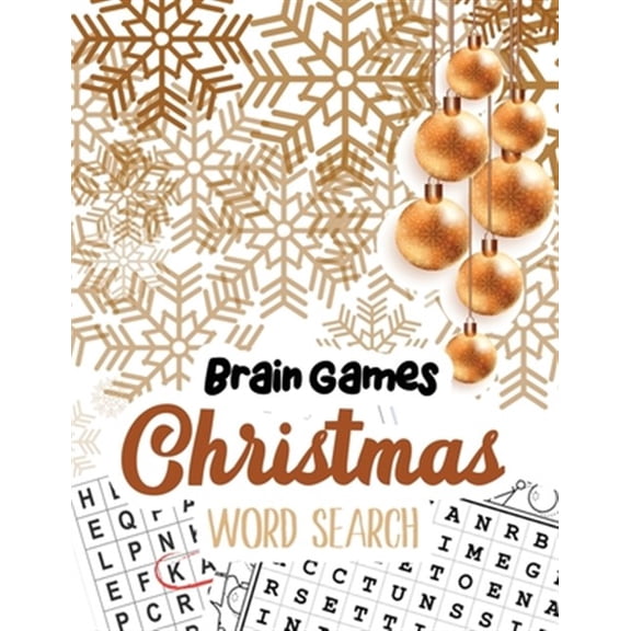 Pre-Owned Brain Game Christmas Word Search: Word Search Puzzle book Christmas, Exercise Your Brain Activity Book, Cleverly Hidden Word Searches for Adults, Teens, and More!, Christmas Gift (Paperback)