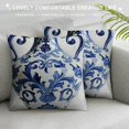 thumbnail image 3 of Chilfamy Throw Pillow Covers Home Décor Floor Pillows Cover for Couch Cushion Cover Decorative Pillowcase, Chinese Blue and White Porcelain Bottles 12x12in, 3 of 5