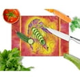 thumbnail image 2 of Bright Shrimp on Red Glass Cutting Board Large, 2 of 2