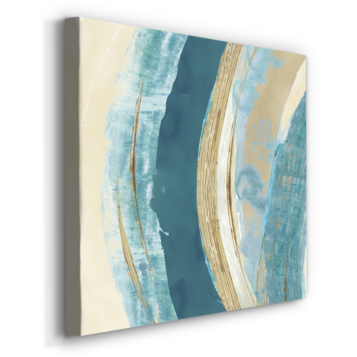 Wexford Home Making Blue Waves II-Premium Gallery Wrapped Canvas, 16" x 16" - Ready to Hang
