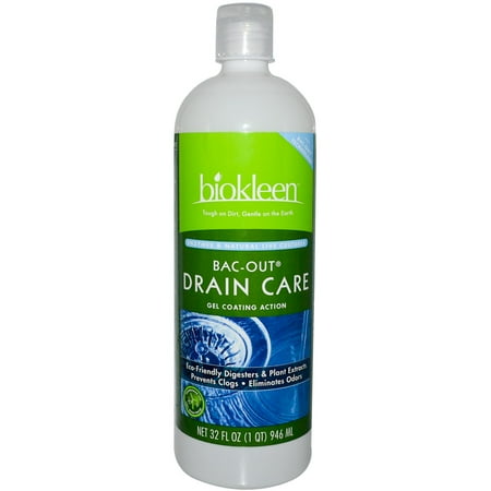 - Bio Kleen, Bac-Out Drain Care, Gel Coating Action, 32 fl oz(pack of 2)