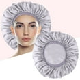 WIQUOKETT Satin Silk Sleep Cap For Women Extra Large Reversible Adjustable Satin