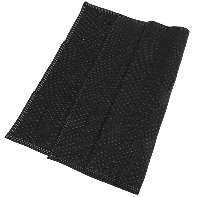 FONDOTIN Heavy Duty Moving Blankets Black Needle Punched Cotton Scratch Prevention during Storage 1Pcs